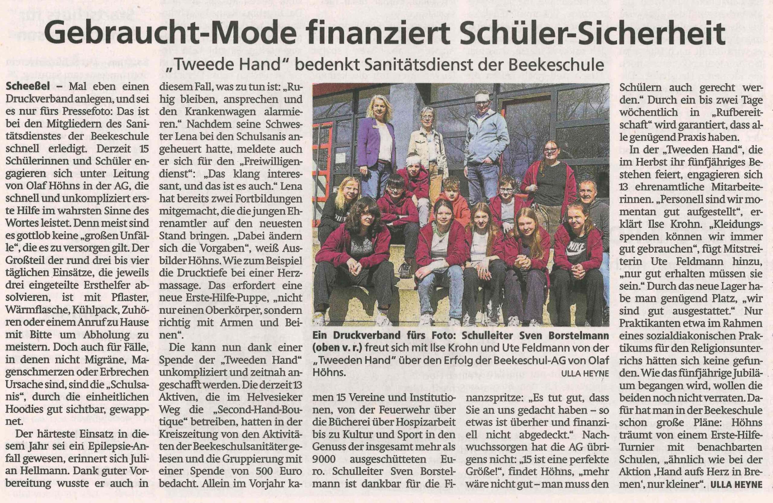 Spende der “TweedeHand”