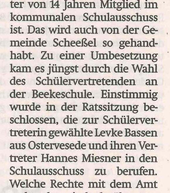 Stimmen der BeekeSchule