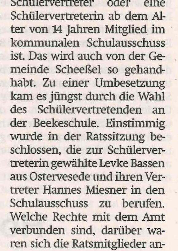 Stimmen der BeekeSchule