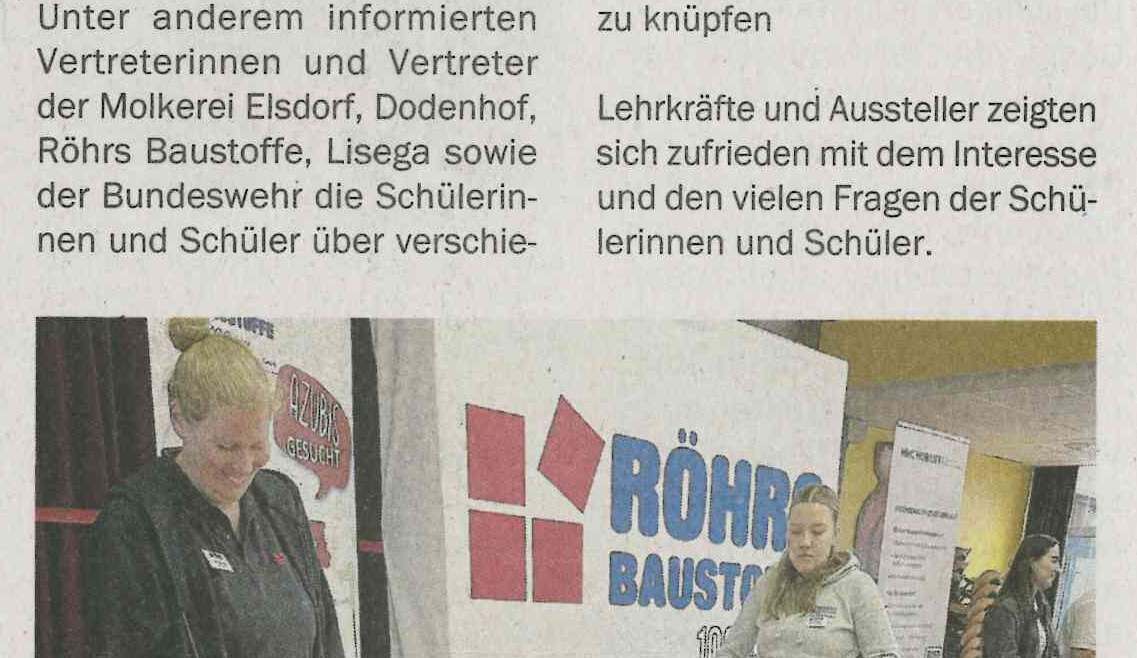 Berufsmesse an der BeekeSchule