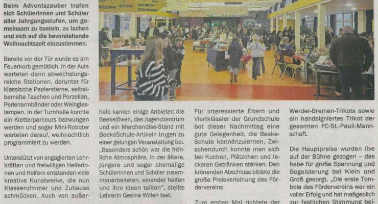 Vorweihnachtliche Stimmung und Kreativität