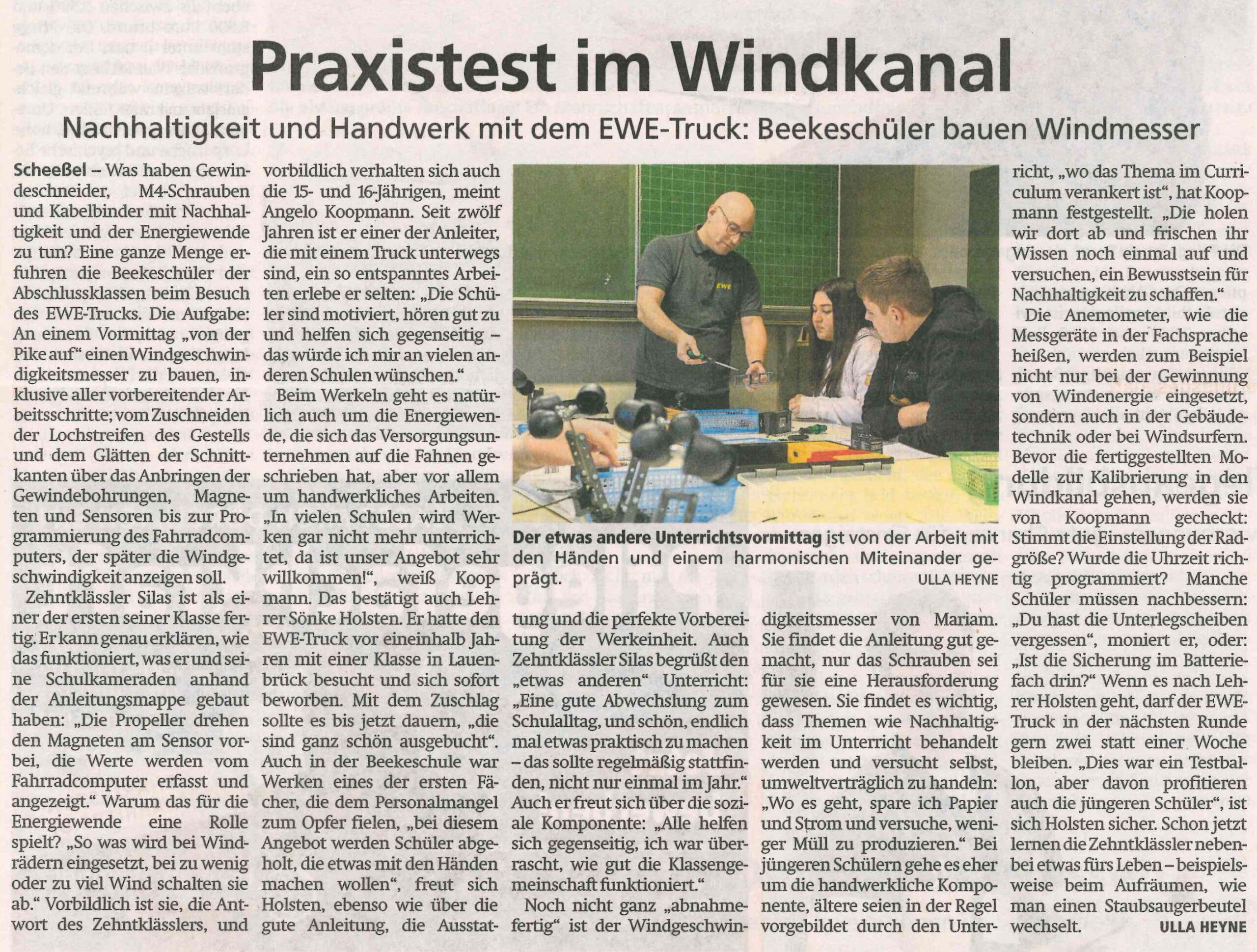 EWE an der BeekeSchule