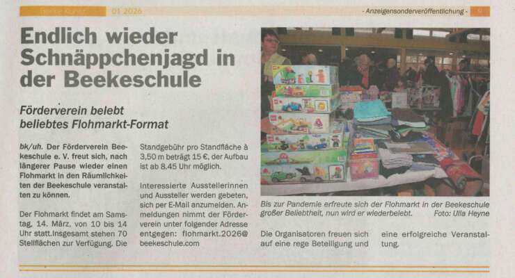 Förderverein belebt Flohmarkt